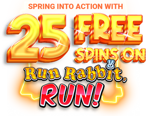 SpinGenie 25 Free Spins on Run Rabbit, Run